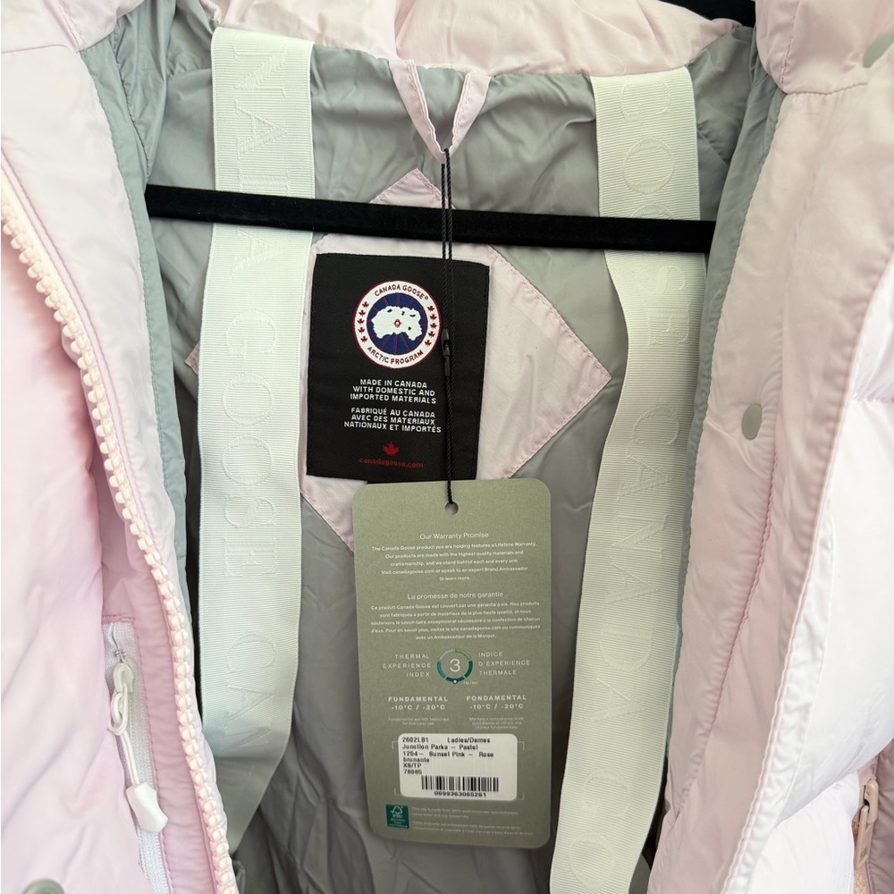 Authentic Canada Goose Junction Parka Pastel Sunset Pink - Rose - Picture 4 of 6